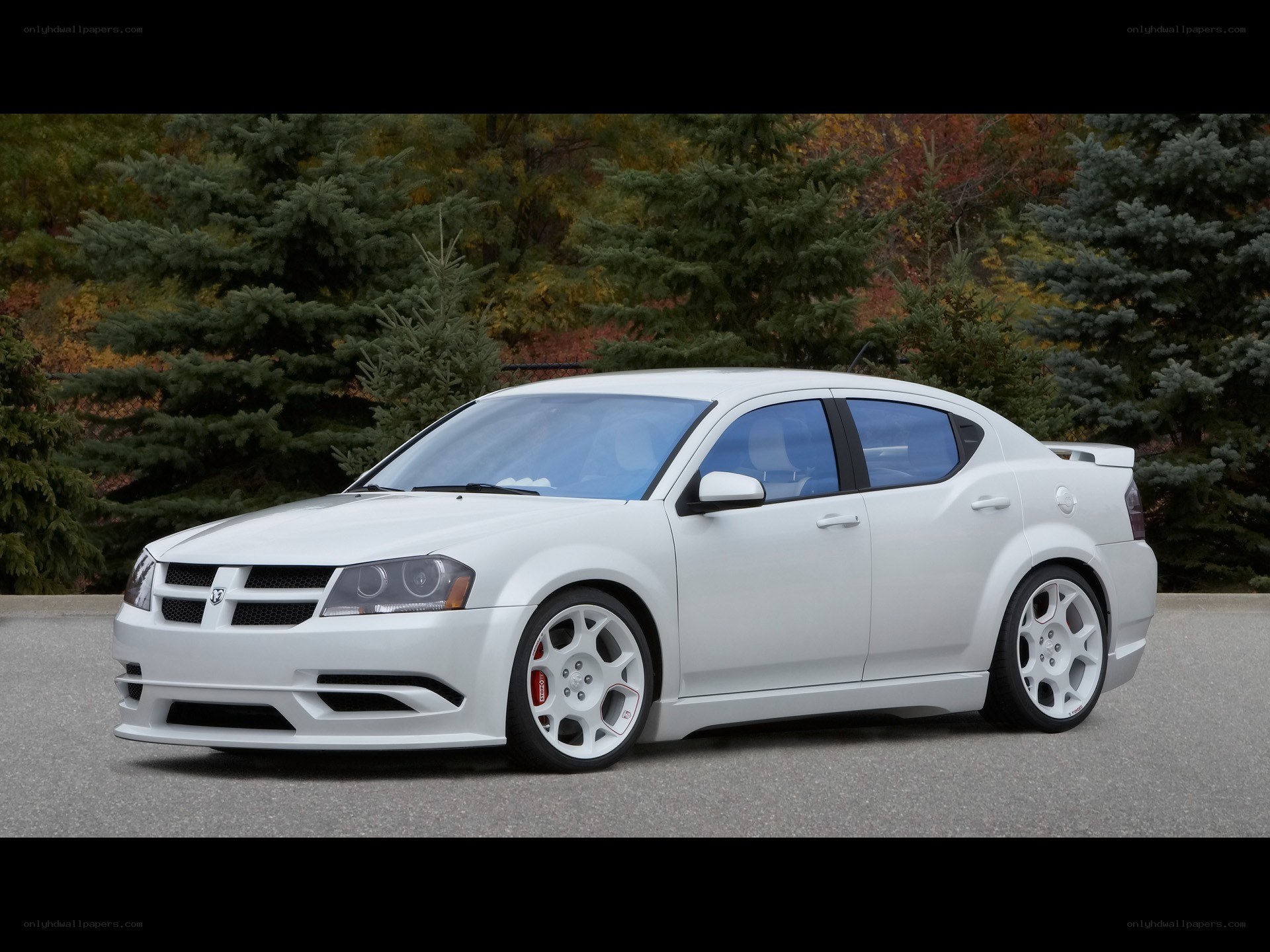 white dodge dart sedan