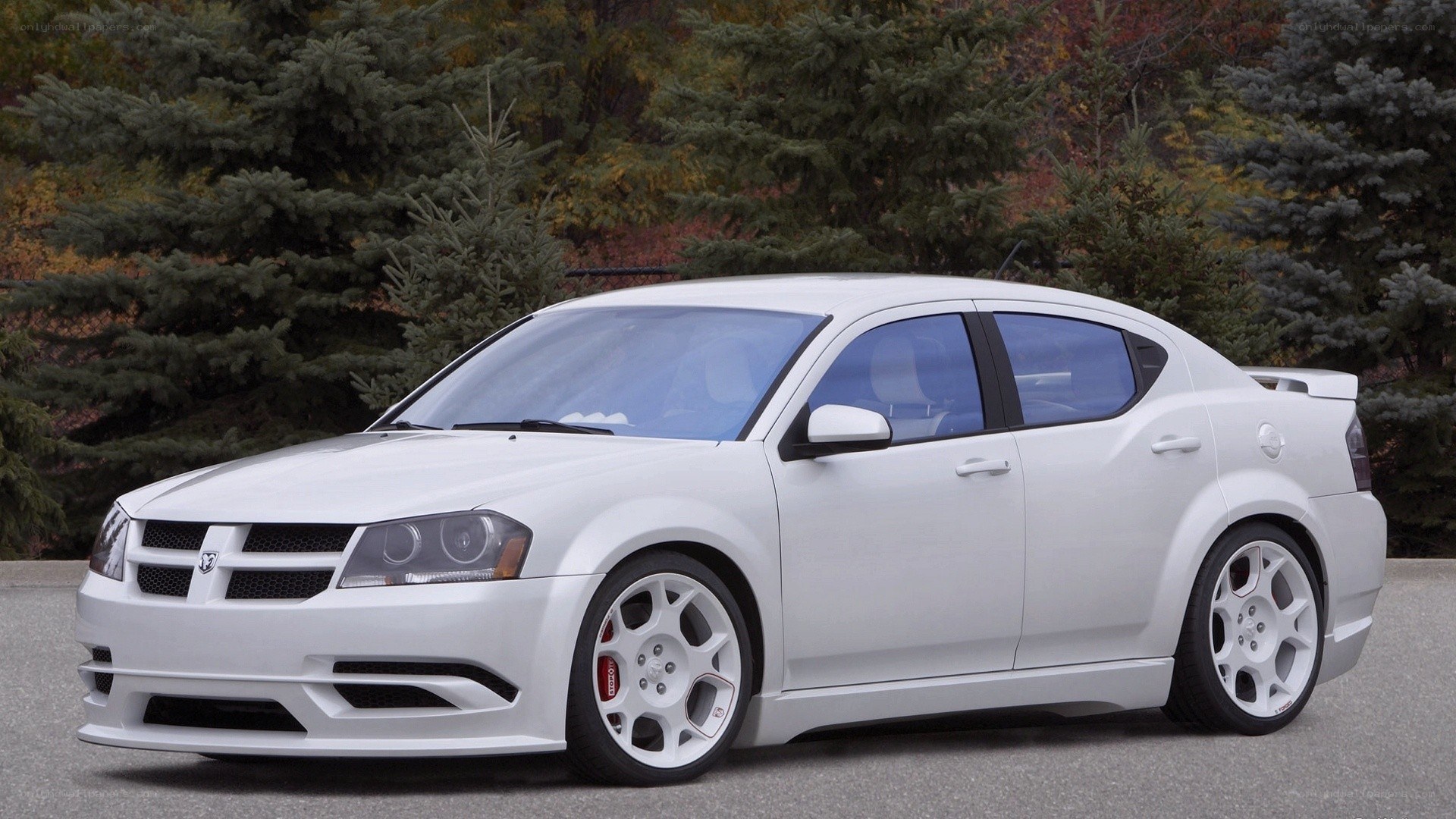 white dodge dart sedan