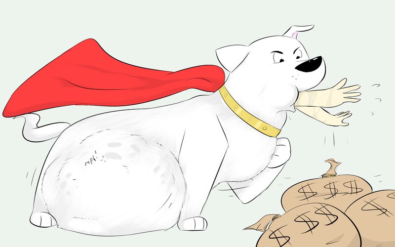 White Dog Superhero