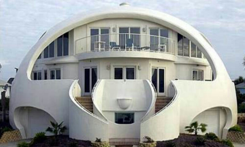 White Dome-shaped House — Modern
