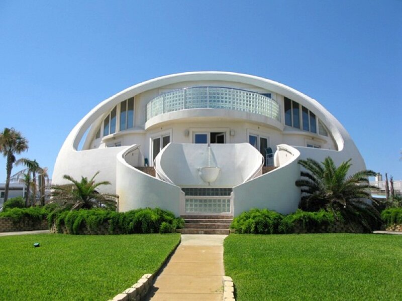 White Dome-shaped House