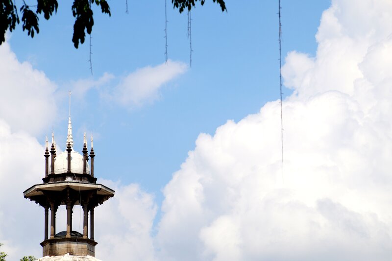 White Dome Structure — Blue