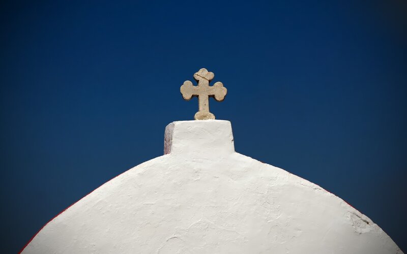 White dome with cross