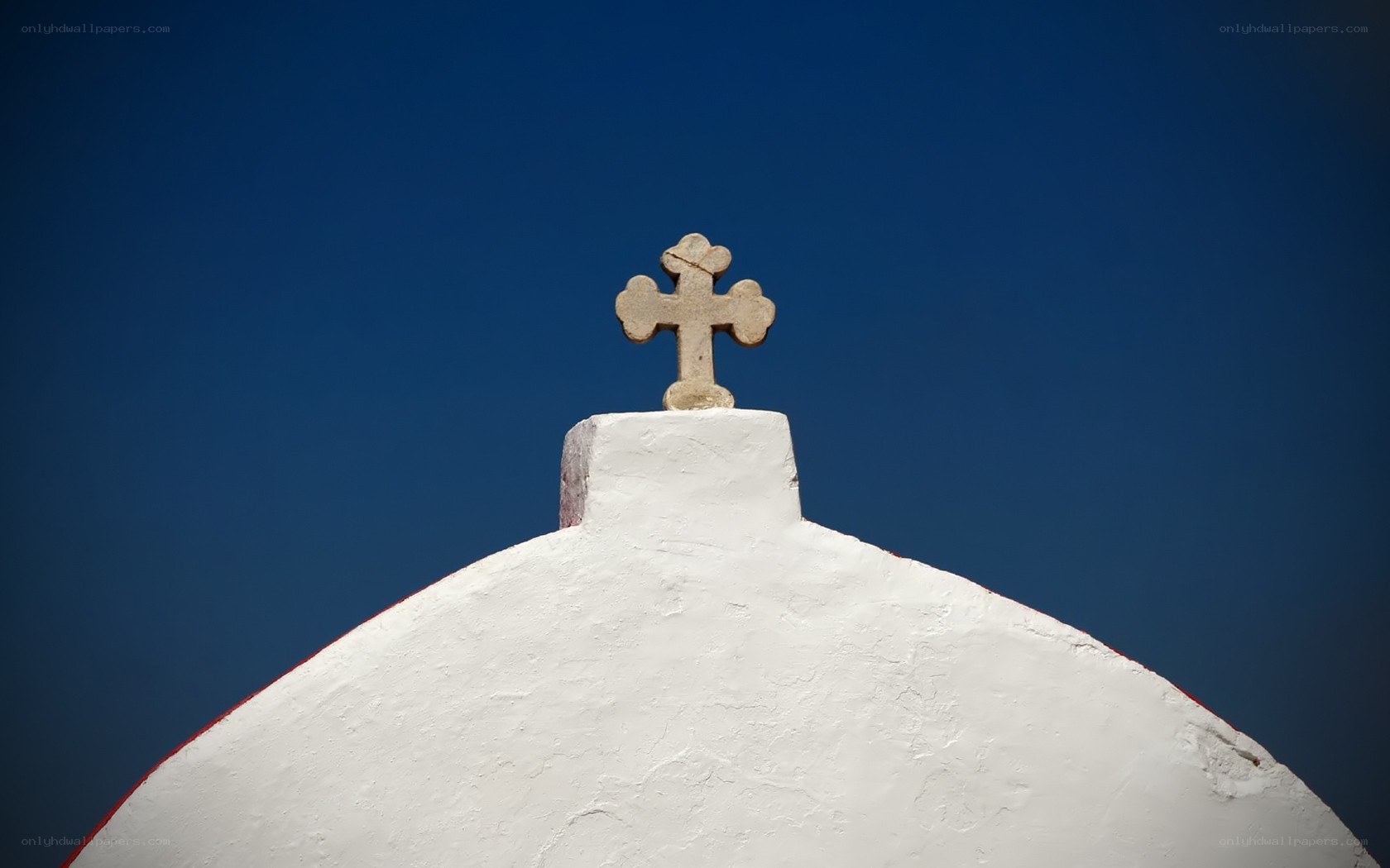 White dome with cross