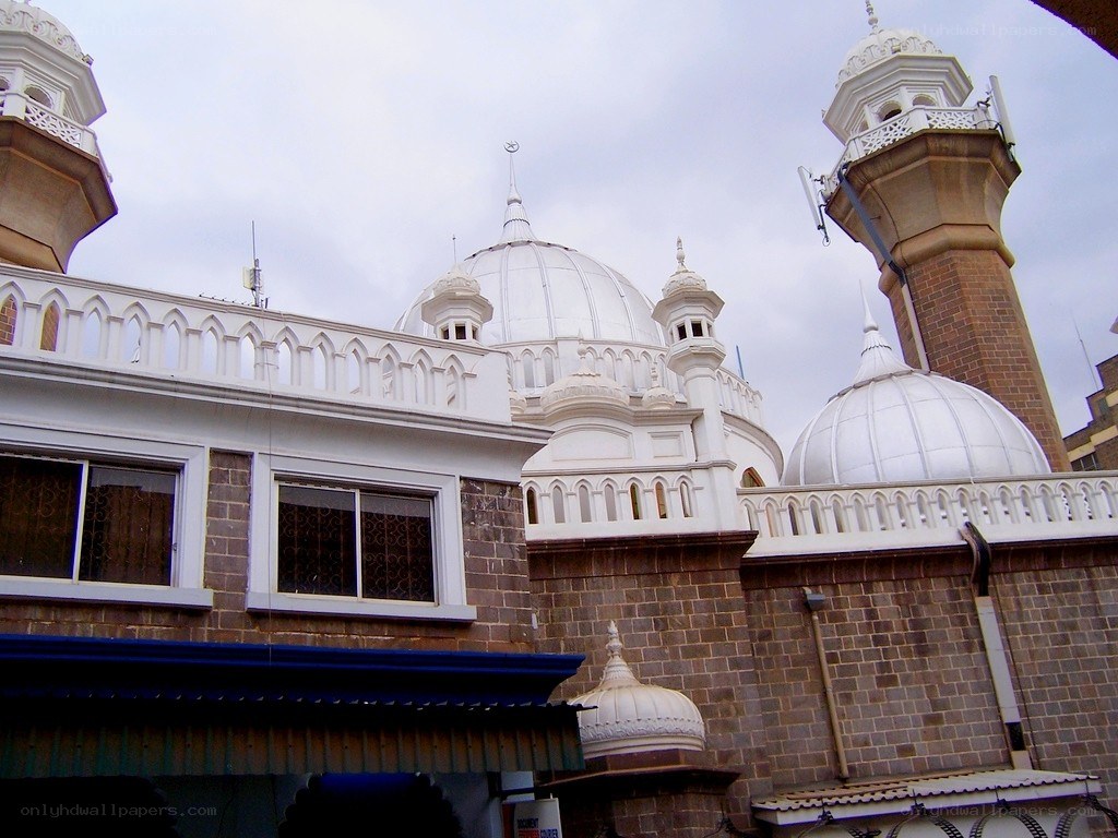 white domes of a mosque