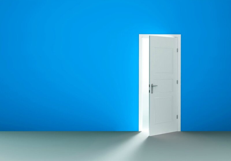 White Door Open
