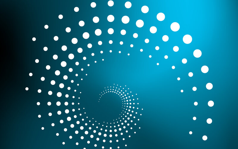 White Dots Forming Spiral