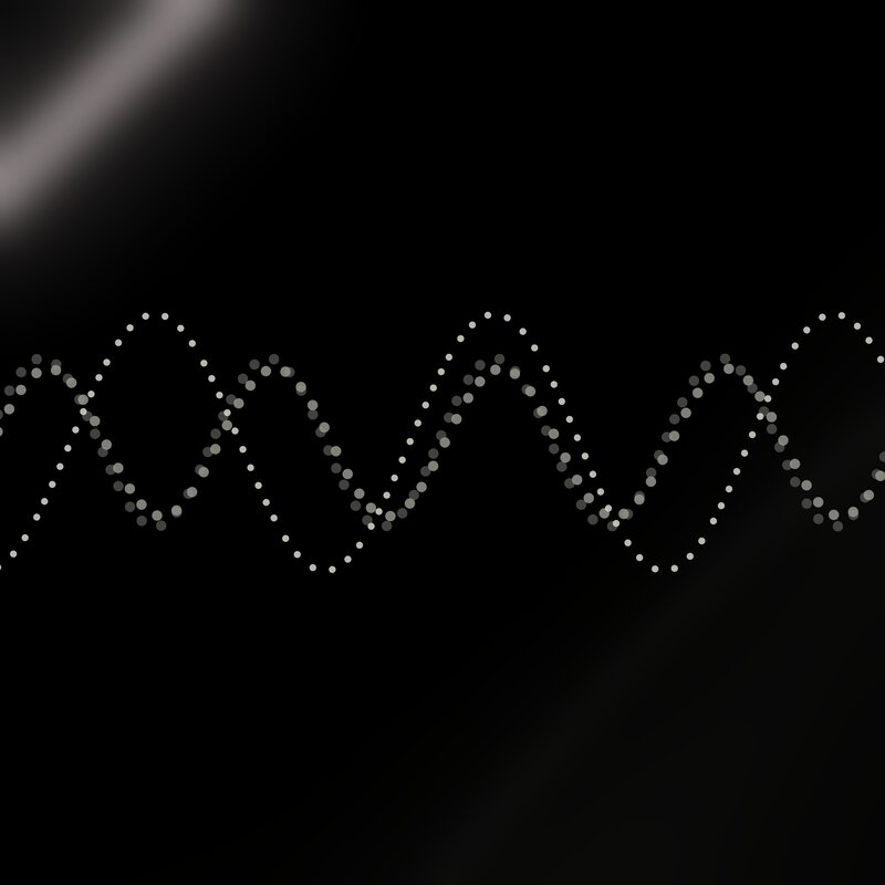 White Dots Forming Wave