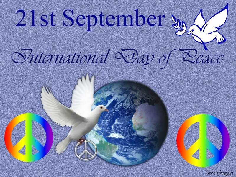White Dove Flying — Blue, Peaceful, Illustration