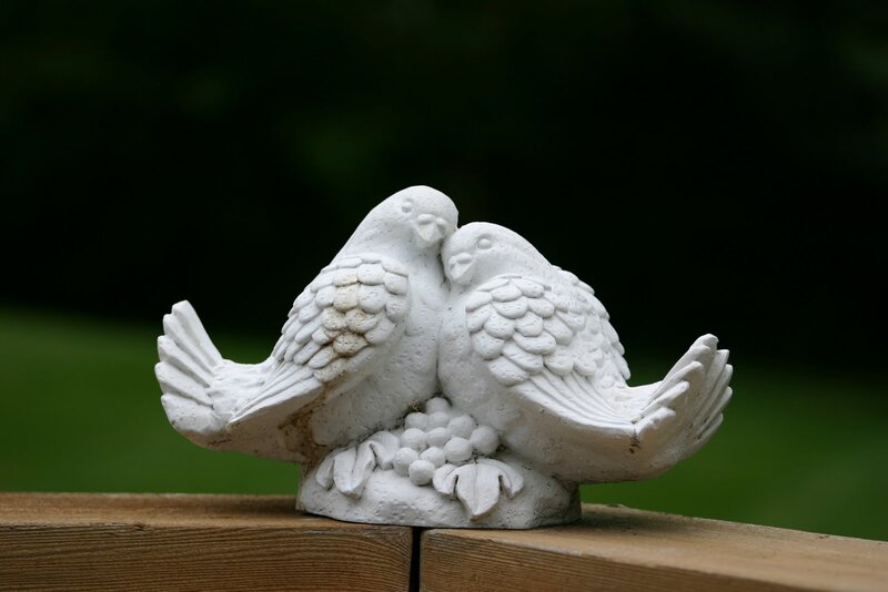 White Dove Statue