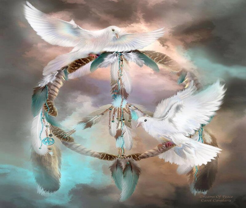 White Doves and Dreamcatcher