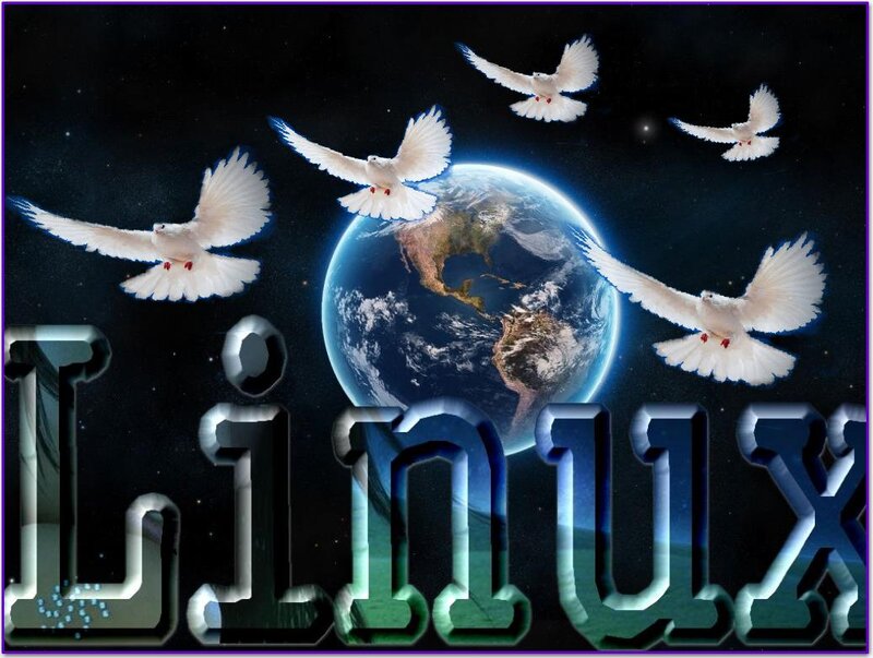 White Doves Around Earth