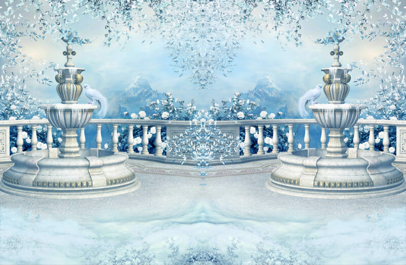 White Doves on Fountains