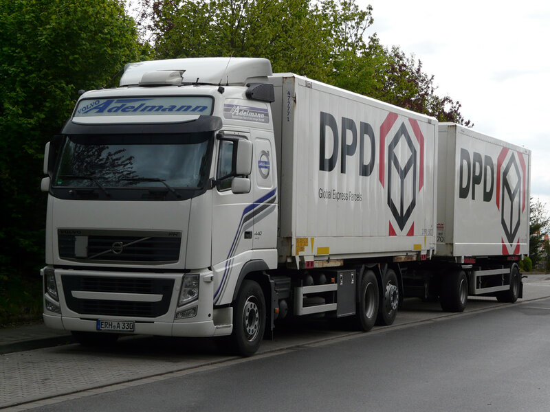 White DPd Truck