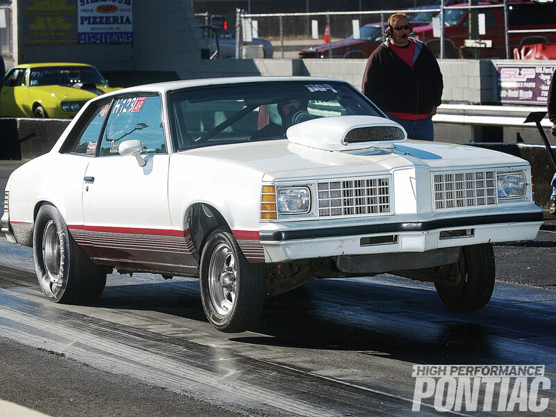 White Drag Car