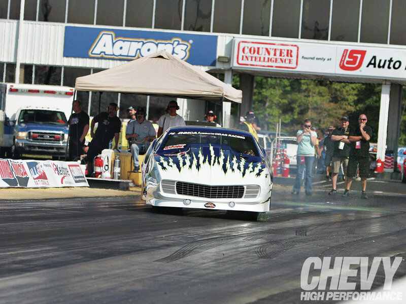 White Drag Racing Car — Active