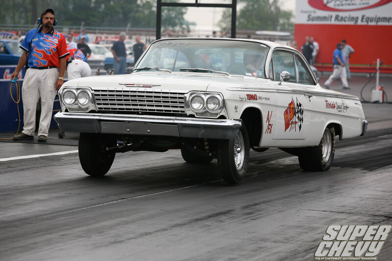 White Drag Racing Car — Competitive