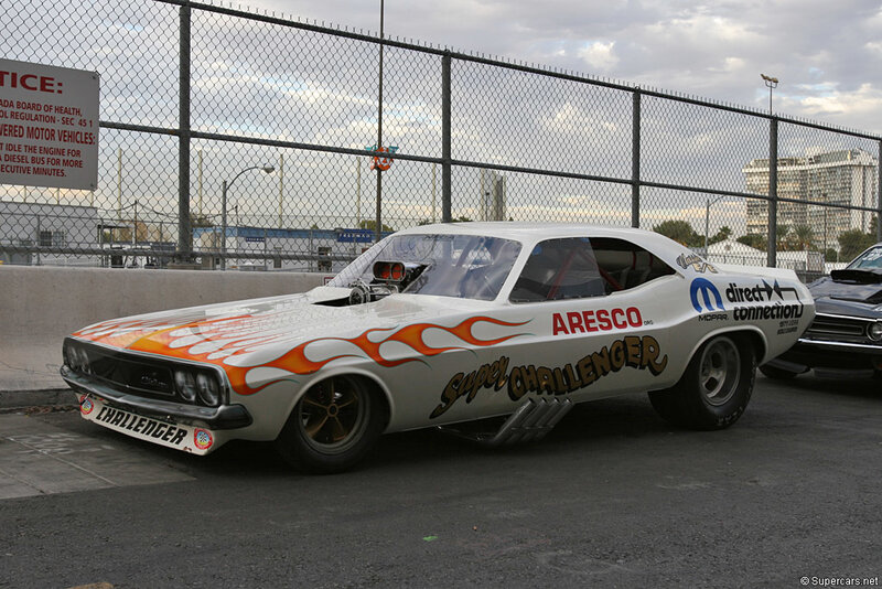 White Drag Racing Car
