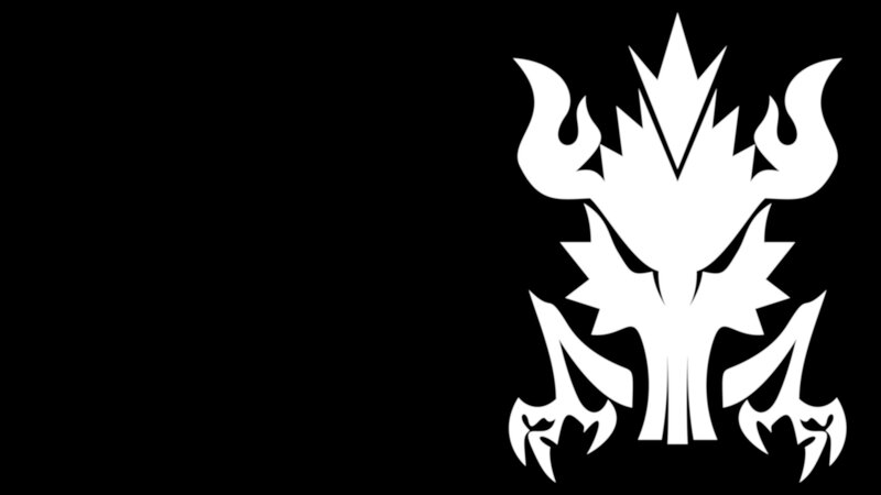 White Dragon Emblem — Black