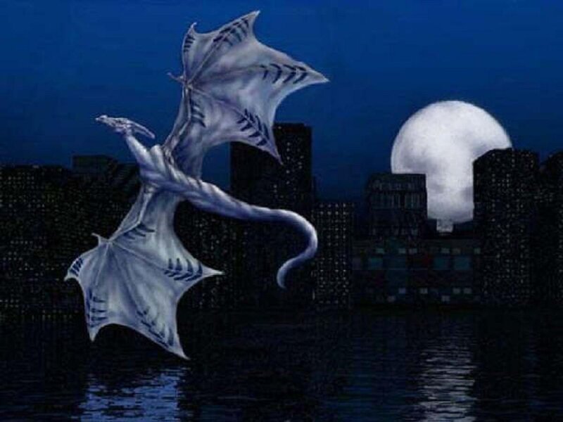 White Dragon Flying
