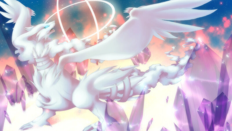 White Dragon-like Creature — Dramatic, Night