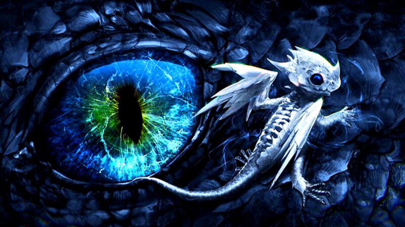 White Dragon on Eye