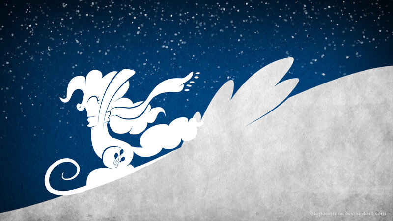 White Dragon on Snow