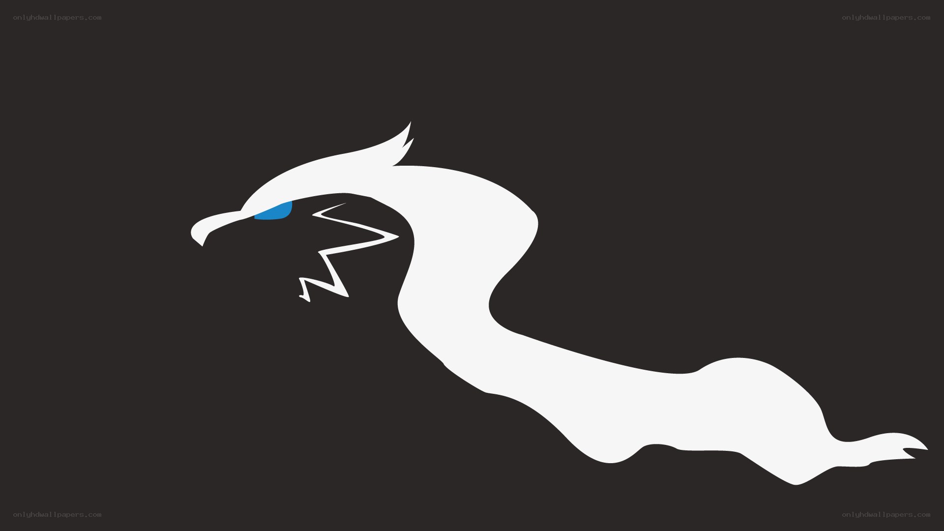 white dragon silhouette