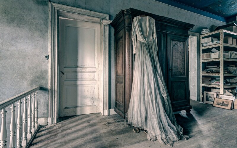 White Dress on Wardrobe