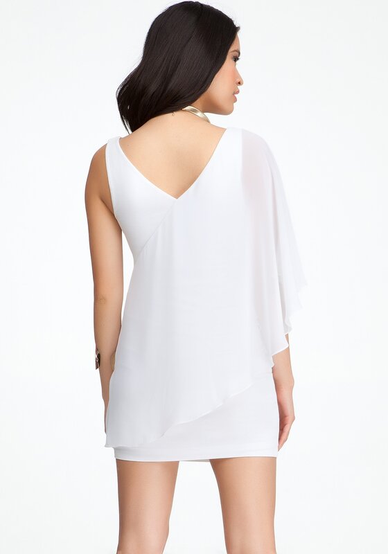 white dress with open back