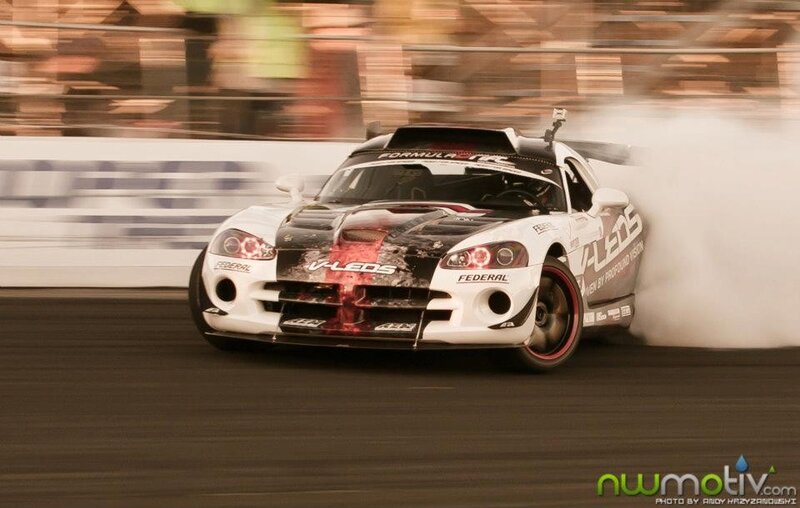White Drift Car — Dynamic, Sunset, Photograph, Smoke