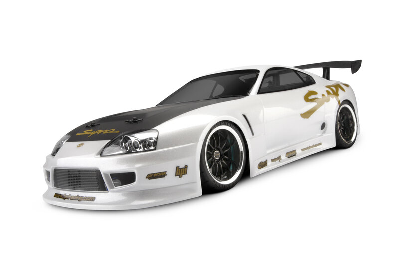 white drift car model