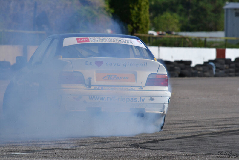 White Drift Car