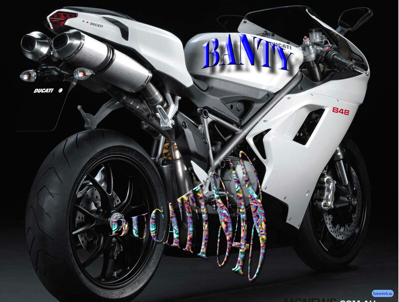 White Ducati Motorcycle — Dramatic