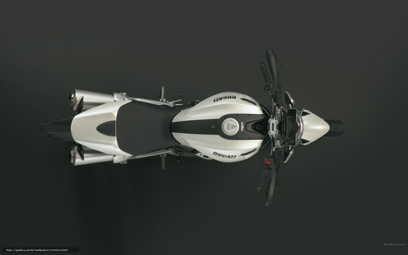 White Ducati Motorcycle — Neutral