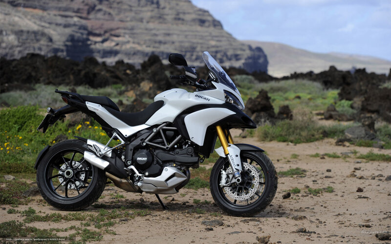 White Ducati Motorcycle — Serene