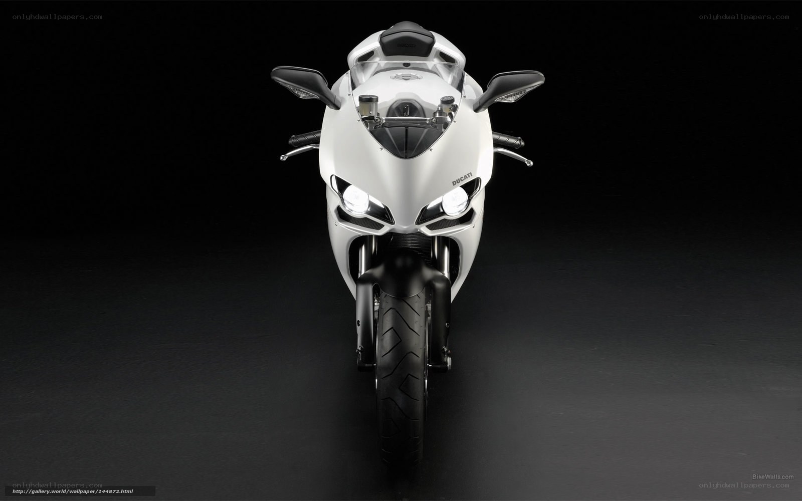 white ducati sportbike