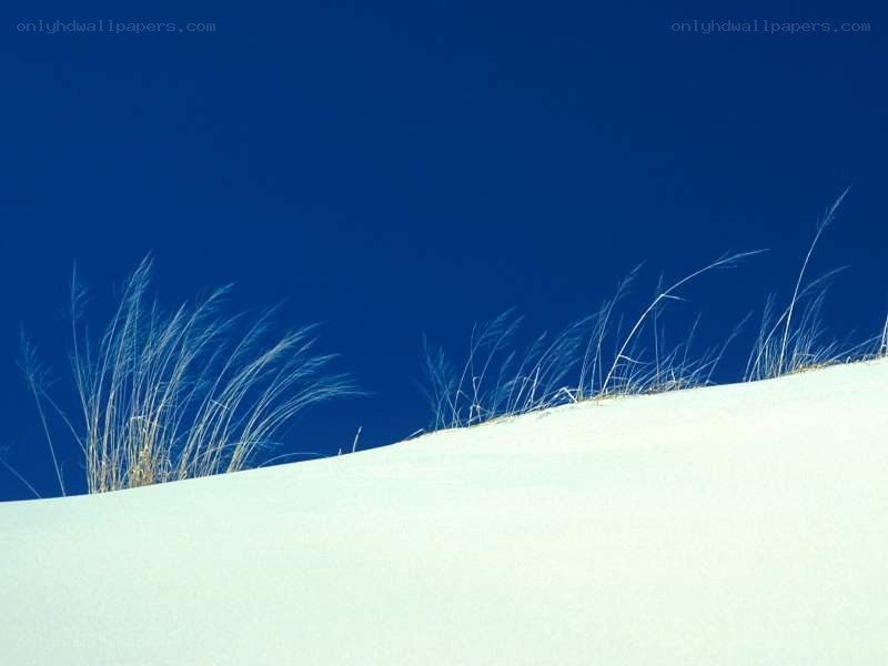 White dune with blue sky