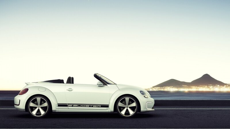 White e-Bugster convertible car