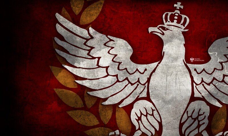 White Eagle on Red — Patriotic
