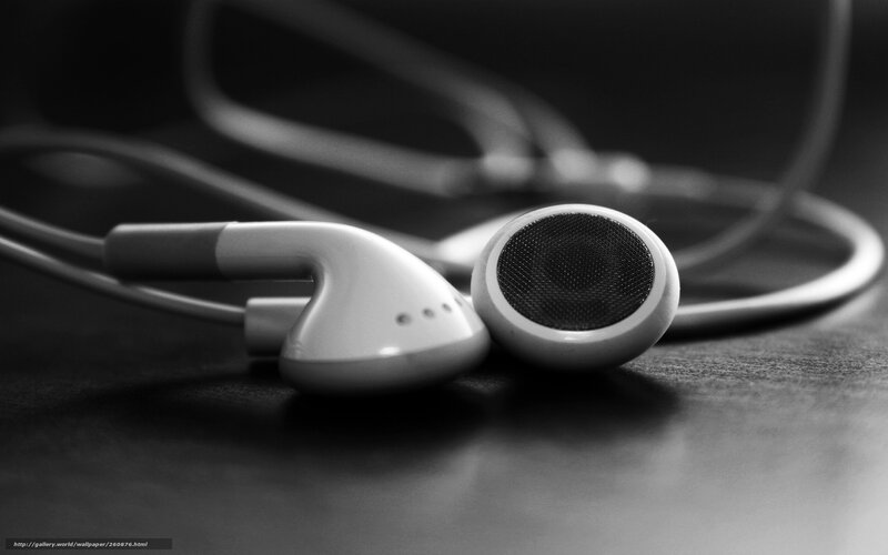 White Earbuds on Surface — Black