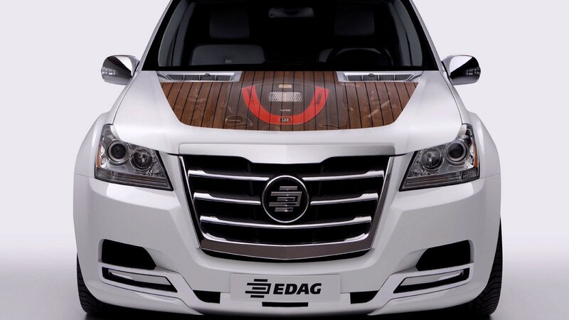 white edag car front view