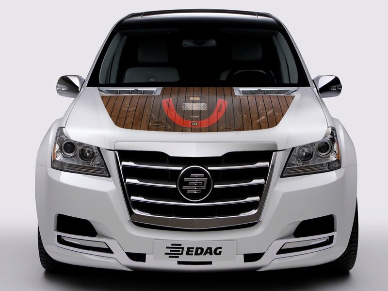 white edag car front view