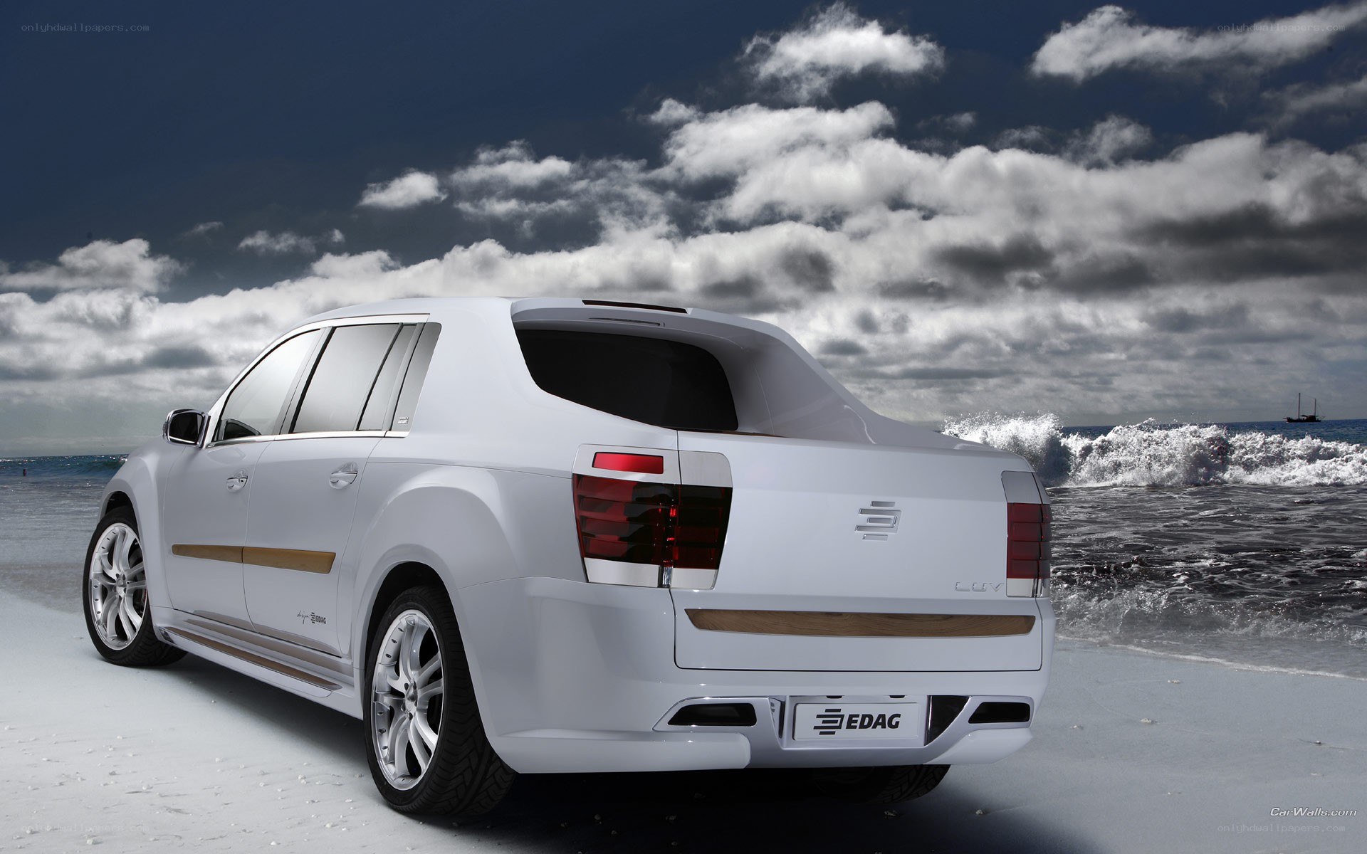 White Edag CUV concept car