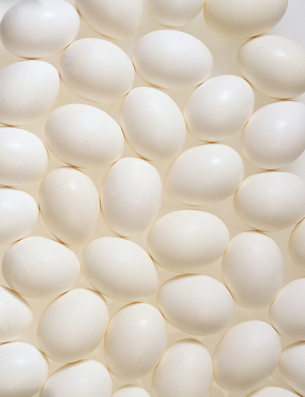 white eggs in a pattern