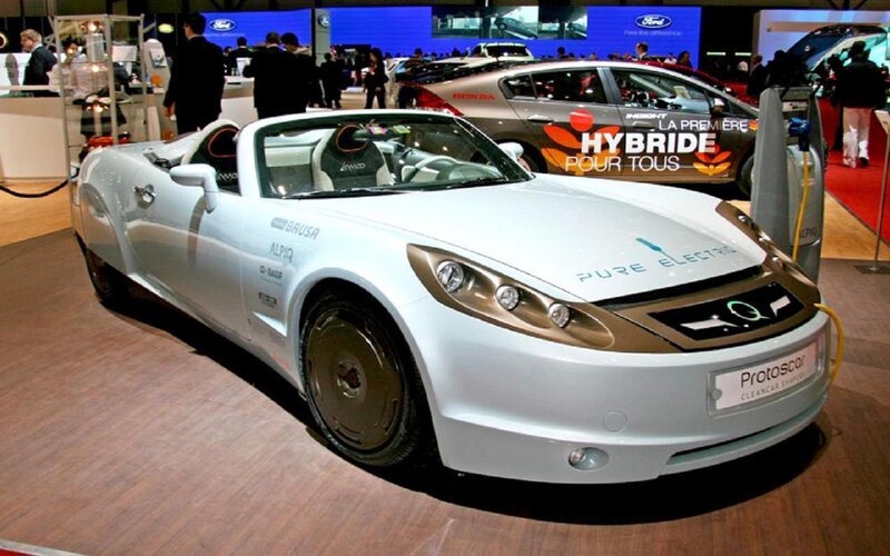White Electric Convertible