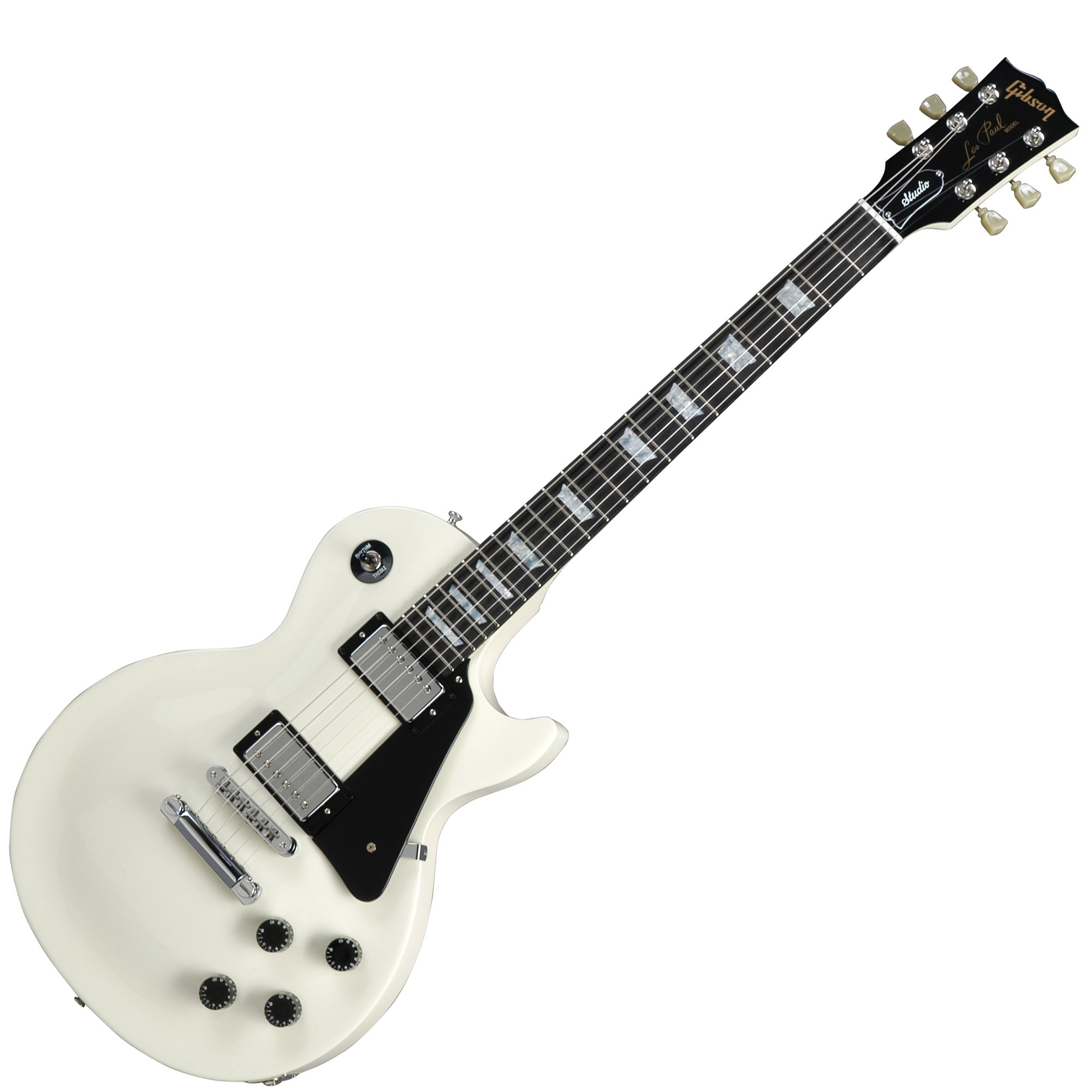 white electric guitar