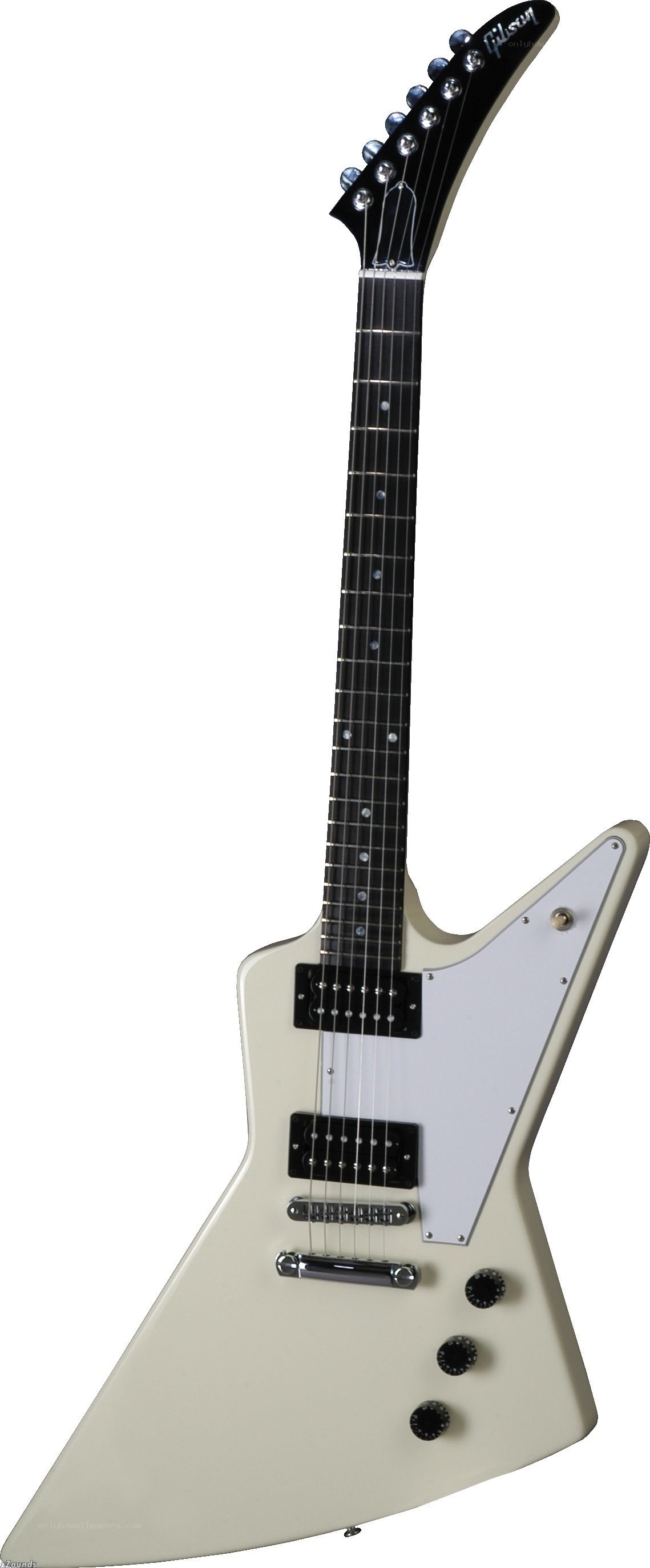 white electric guitar