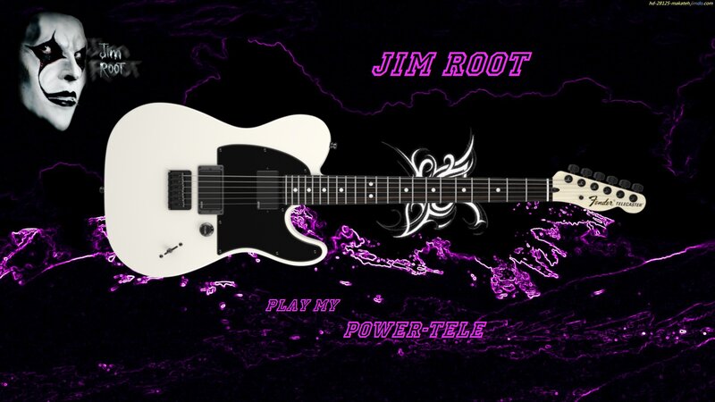 White Electric Guitar — Black