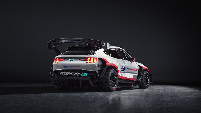 White Electric Race Car